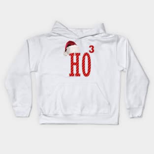 1980s kawaii Cute Santa Hat HO3 Christmas Ho Ho Ho Kids Hoodie